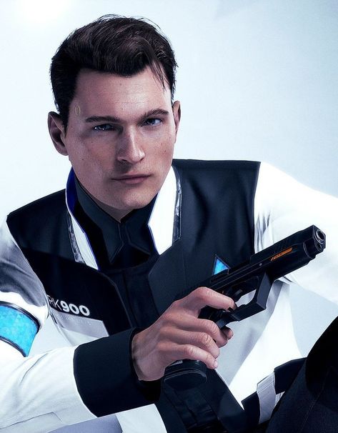 Rk900 (Nines) from Detroit: Become Human aesthetic and wallpaper Detroit Become Human Aesthetic, Dbh Characters, Conner Rk800, Human Aesthetic, Au Pics, Connor Rk800, Bryan Dechart, Detroit Become Human Connor, Detroit Being Human