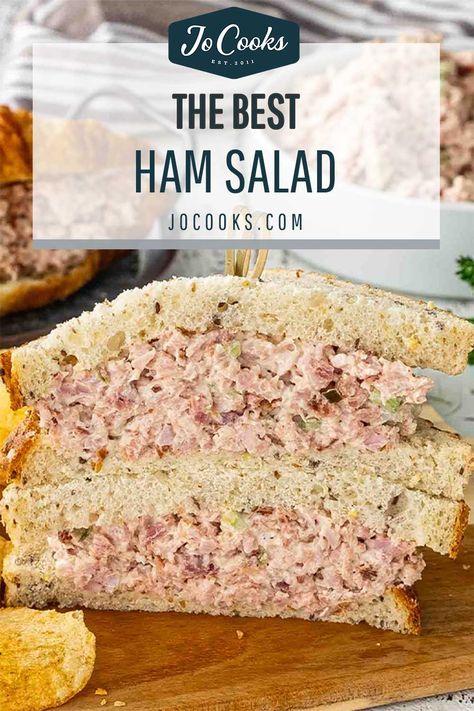 Ham Salad Recipe Pioneer Woman, Ham Spread Recipe, Easy Ham Salad, Recipe With Ham, Ham Salad Recipe, Ham Sandwich Recipes, Ham Salad Sandwich, Fun Lunches, Ham Salad Recipes