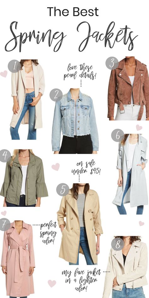 8+ Perfect Jackets for Spring 2018! Light Jacket Outfit, Spring Coats For Women, Stylish Jackets Women, Khaki Jacket Outfit, Summer Jackets For Women, Jackets To Wear With Dresses, Attendance Ideas, Spring Jackets For Women, Spring Jacket Outfit