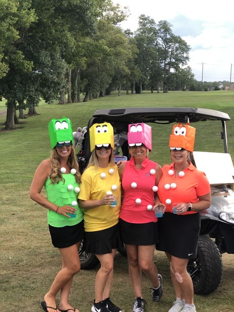 Game Night Dress Up Ideas, Board Game Dress Up Ideas, Board Game Characters Costumes, Hungry Hippo Trunk Or Treat, Board Game Costume Ideas, Hungry Hungry Hippo Costume, Board Game Costumes, Hippo Costume, 2023 Costumes