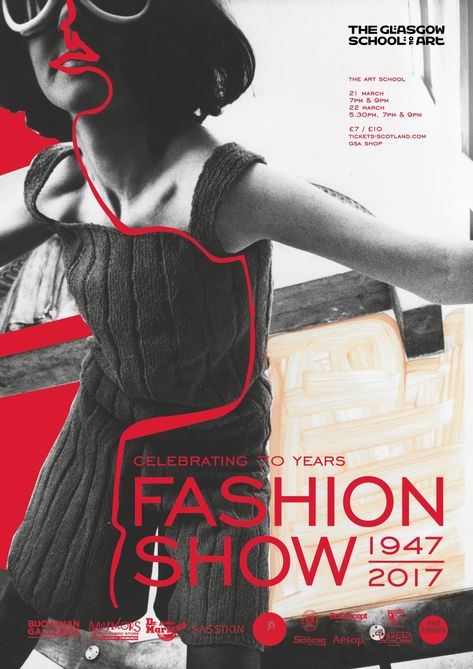 Runway Invitation, Vintage Fashion Show, Fashion Show Flyer, Fashion Invitation, Fashion Show Poster, Clothing Wardrobe, Mode Pop, Fashion Poster Design, Glasgow School Of Art