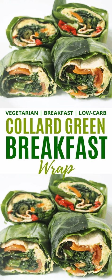 Delicious collard green breakfast wraps filled with eggs, tomatoes, cheese, avocado and sweet peppers! What more could you ask for. Sims Home, Breakfast Wrap, Green Breakfast, Collard Green, Breakfast Wraps, Sweet Peppers, Delicious Breakfast Recipes, Collard Greens, Vegetarian Breakfast