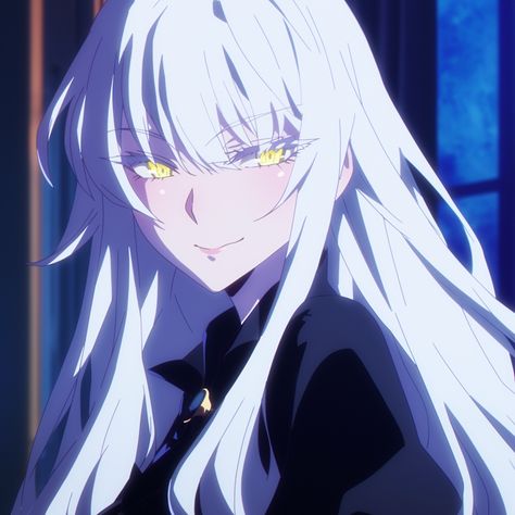 Vanitas X Yn, White Hair Oc Girl, White Hair Yellow Eyes, Anime Purple Hair, Long White Hair, Oc Manga, Vanitas No Carte, Anime Black Hair, Creative Profile Picture