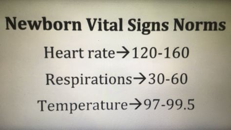 Newborn vitals. Obstetrics Nursing, Nursing Major, Neonatal Nurse, Nursing School Survival, Nursing Tips, School Survival, Vital Signs, Nursing School, Pediatrics