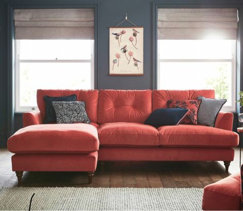 Joules Patterdale Sofa Joules Sofa Patterdale, Joules Patterdale Sofa Coral, Dfs Joules Patterdale Sofa, Joules Sofa, Coral Couch Living Room, Coral Couch Living Room Ideas, Coral Couch, Coral Sofa Living Room Ideas, Coral Sofa Living Room