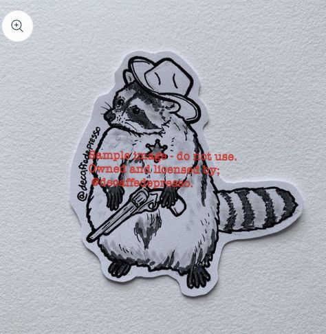 Cowboy Raccoon, Racoon Tattoo, Library Drawing, Raccoon Drawing, Umbrella Tattoo, Raccoon Tattoo, Cowboy Tattoos, Panda Tattoo, Western Tattoos