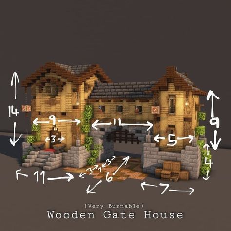 Mincraft Town Ideas, Town Minecraft Ideas, Minecraft House Plans Layout, Minecraft Inspo House, Mc Village Ideas, Minecraft Medieval Town Hall, Minecraft Town Entrance, Villager Farm Minecraft, Mid Evil Minecraft Builds