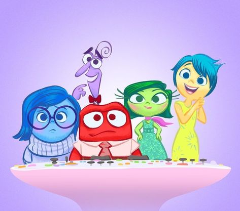 Joy Inside Out, Movie Inside Out, Inside Out Characters, Disney Inside Out, Disney Background, Disney Collage, Cute Doodles Drawings, Pinturas Disney, Hero 6