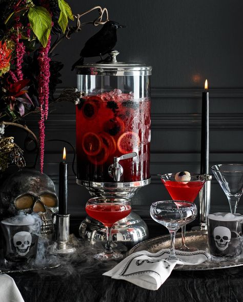 It’s never too early to start planning for halloween! Set a bewitching table with dark denizens, creepy critters, and a sprinkle of spooky sophistication. Hit the link in our bio to spookify your next soiree 🎃💀 Goth Tea Party, Spooky Charcuterie, Yea Party, Wine And Beer Fridge, Summer Cocktail Menu, Twilight Party, Halloween Tea Party, Halloween Entertaining, Table Setting Inspiration