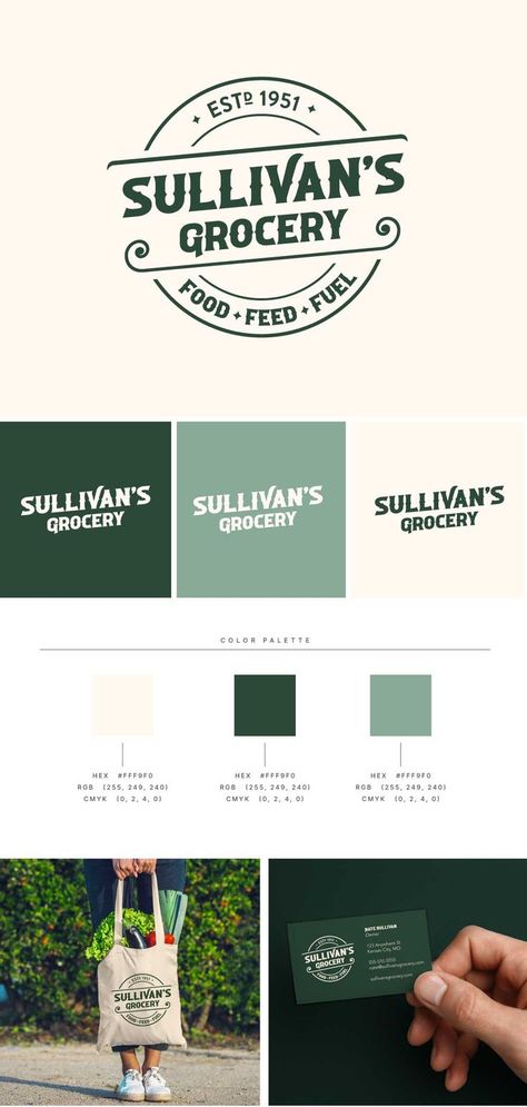 Brand board for a grocery story Local Grocery Store Design, Grocery Color Palette, Food Business Color Palette, Grocery List Design, Supermarket Branding Design, Grocery Logo Design Ideas, Farmers Market Color Palette, Thrift Store Branding, Supermarket Logo Design Ideas