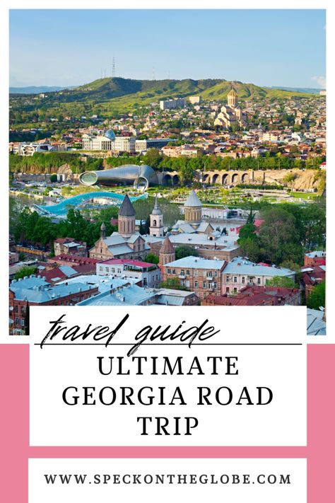 the best road trip through the country of Georgia #roadtrip #georgia #georgiatravel Georgia Road Trip, Georgia Itinerary, Backpack Through Europe, European Road Trip, Perfect Road Trip, Road Trip Planning, City Limits, Road Trip Itinerary, Wine Region