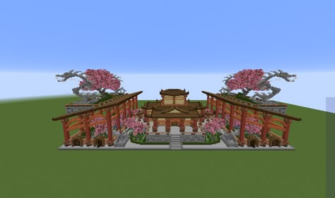 [Minecraft Build] Asian-themed Palace | Hypixel - Minecraft Server and Maps Japanese Minecraft Builds, Minecraft Palace, Villa Minecraft, Minecraft Japanese House, Minecraft Japanese, Minecraft Building Guide, Minecraft Base, Minecraft Village, Minecraft Idea