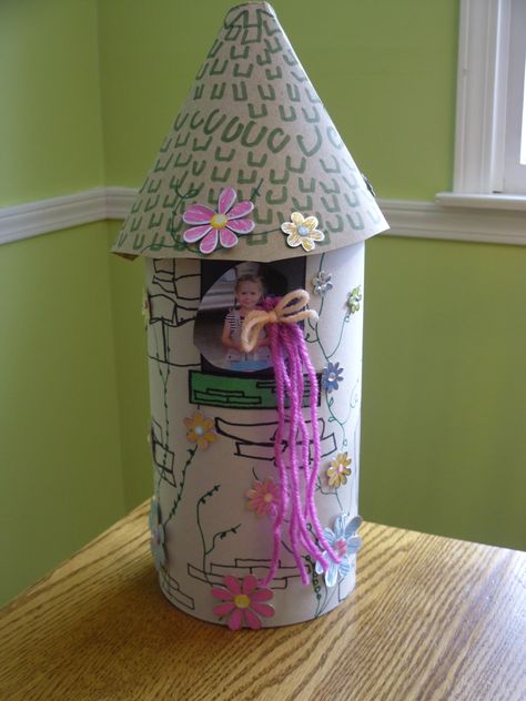 Rapunzel Valentine Box @Christy Polek Jennings, does Nora need to make one? I have an oatmeal container. Valentine Box Ideas, Girls Valentines Boxes, Diy Valentines Box, Valentine Boxes For School, Kids Valentine Boxes, Oatmeal Container, Valentine Card Box, Valentine Mailbox, Happy Hearts Day