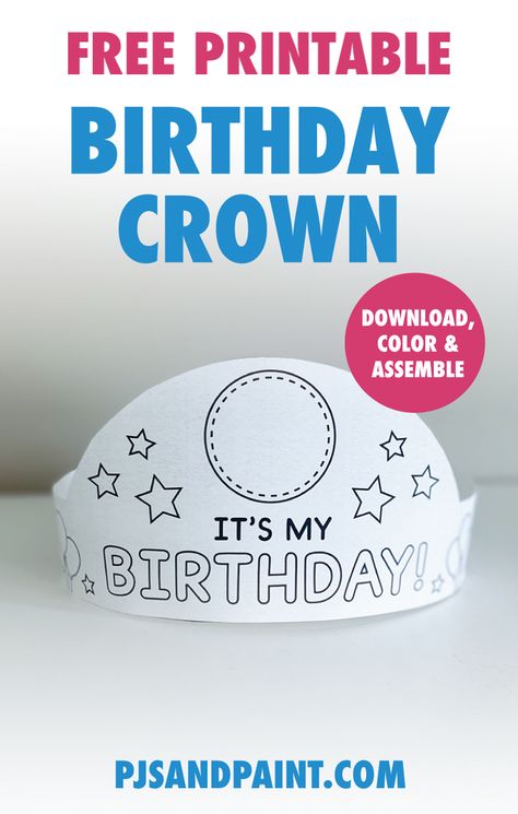 Boy Birthday Crown Template, Birthday Crown Printable Free, Birthday Crowns For Kids Printable, Birthday Crown Template Free Printable, Happy Birthday Crown Printable, Homemade Birthday Crown, Birthday Certificate Printable Free, Paper Birthday Crown, Crown Templates Free Printable