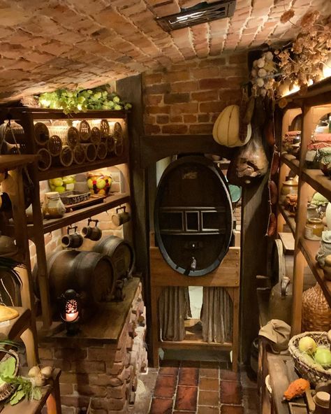 Inside a hobbits home. 🇳🇿❤️pt1. Hobbit Hole Basement, Hobbit Hole Interior, Hobbit House Interior, Hobbit Holes, Hobbit Hole, Hobbit House, Cozy Kitchen, Tiny House Design, Tolkien