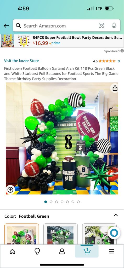 Make your Superbowl party a hit by adding a garland :) or two!! #superbowl, #football, #footballparty, #partythemes, #partydecorations, #partyideasforkids, #gameday Football Balloons, M&m Game, Green Zone, Super Bowl Party, Party Essentials, Game Themes, Arch Kit, Superbowl Party, Balloon Garland