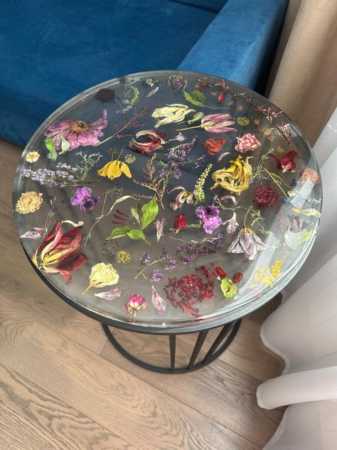 Floral Resin Table, Floral Resin, Shade Perennials, Epoxy Table, Flower Resin, Resin Table, Table Flowers, Flower Child, Wedding Inspo