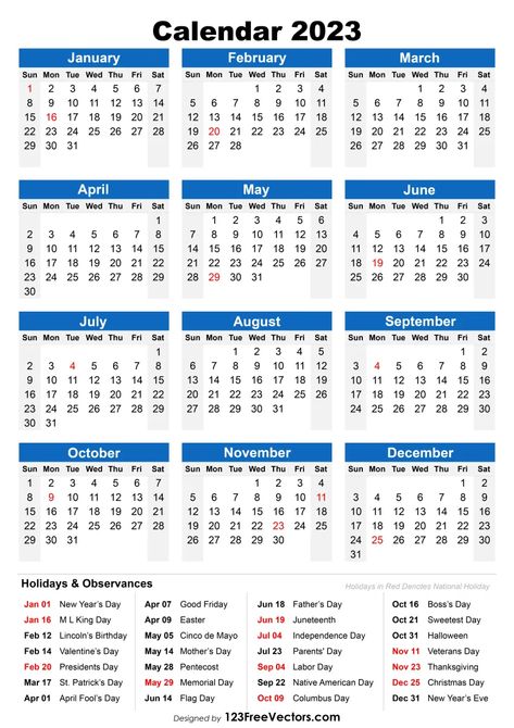 Free 2023 Holiday Calendar Calendar Design 2023 Printable, 2023 Holiday Calendar, 2023 Calendar Printable Free, Holiday Calender, 2023 Calendar With Holidays, Lany Band, Calender 2023, Fp Logo, Dussehra Greetings