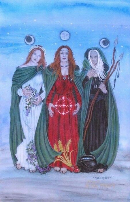 Maiden Mother And Crone, Maiden Mother Crone, Baba Jaga, Celtic Mythology, Greek And Roman Mythology, Three Women, Sacred Feminine, Triple Goddess, Goddess Art