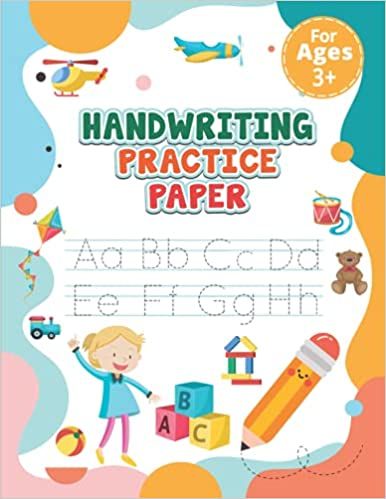 Handwriting Practice Paper: Blank Handwriting Practice Paper Workbook for Preschoolers and Kindergarten Kids: Publication, SHR Sketch: 9798463995612: Amazon.com: Books Letter Template For Kids, Kindergarten Handwriting, Handwriting Practice Paper, Handwriting Books, Handwriting Practice Sheets, Book Cover Page, Primary English, Workbook Design, Kids Worksheets