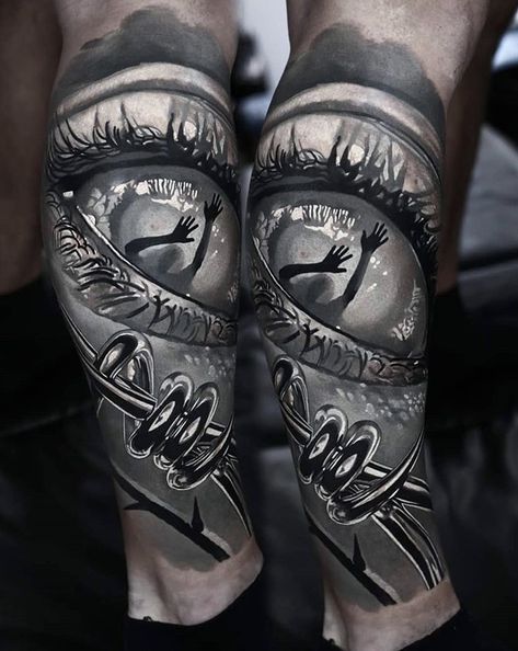 Black And Gray Leg Sleeve, Blackgray Tattoo Design, Black And Gray Forearm Tattoo, Black And Gray Eye Tattoo, Realism Black And Gray Tattoo Design, Doberman Ear Cropping, Greek Tattoos, Graffiti Cartoons, Dark Art Tattoo