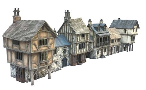 Online shop Petite Properties, Mordheim Terrain, Vila Medieval, Fantasy City Map, Fantasy Village, Planet Coaster, Micro Scale, Minecraft Medieval, Medieval Houses