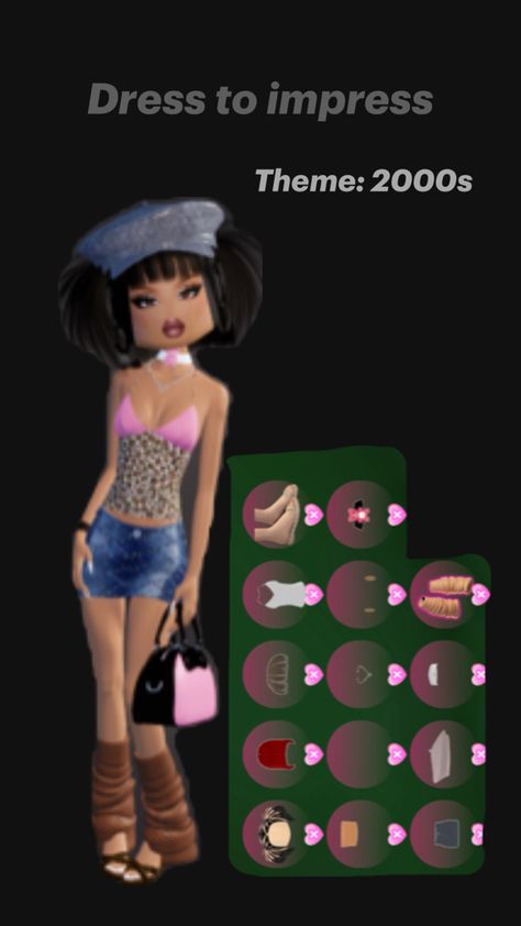 This pin is about dress to impress and their outfits. This outfit shows the theme 2000s 2000s Theme Outfit, 2000s Dress, 2000s Theme, 2000s Outfit, Outfits 2000s, Theme Dress, Themed Outfits, Dress To Impress, Back To School