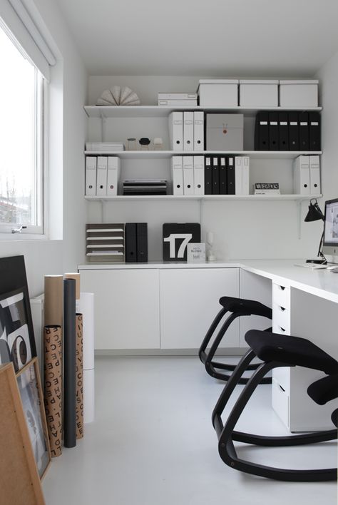 Black And White Office, Office Organisation, Home Office Space, Home Office Organization, Office Room, Home Office Design, Office Ideas, House Inspo, New Room