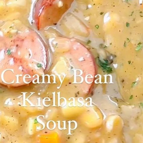 Amanda Rettke on Instagram: "You can find the recipe by clicking the link in my profile or on iamhomesteader.com #kielbasasoup #beansoup #soup #iamhomesteader #homesteadrecipes RECIPE: https://iamhomesteader.com/creamy-bean-soup-kielbasa/" Kielbasa Bean Soup Recipes, Soup Kielbasa, Kielbasa Crockpot, Amanda Rettke, Butter Bean Soup, Kielbasa Soup, Pinto Bean Soup, Crockpot Soups, Bean And Bacon Soup