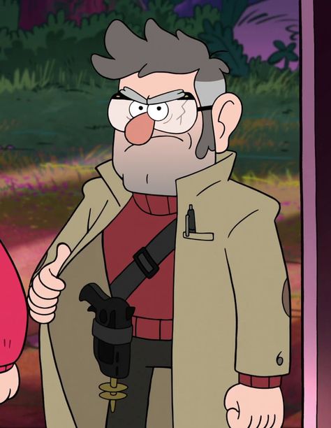 Ford Pines, Old Man, Gravity Falls, Gravity, Ford, Lost, Frame, Black