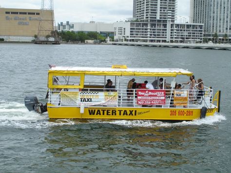 Water Taxi Water Transport, Water Taxi, Book Aesthetic, Road Trip, Miami, Tokyo, Water, Quick Saves