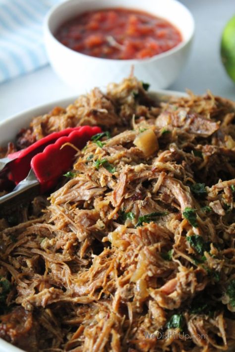 Slow Cooker Carnitas With Pork Loin, Shredded Pork Taco Recipes, Slow Cooker Shredded Pork, Shredded Pork Crockpot, Pork Stew Meat Recipes, Pork Tacos Crockpot, Crockpot Pork Carnitas, Shredded Pork Tacos, Slow Cooker Pork Shoulder