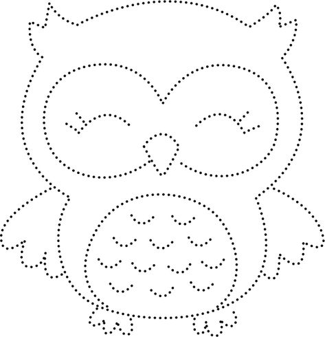 owl animal dotted line practice draw cartoon doodle kawaii anime coloring page cute illustration drawing clip art character chibi manga comic - Photos by Canva Owl Line Drawing, Tattoo Lining, Line Practice, Owl Doodle, Doodle Kawaii, Owl Templates, Chibi Manga, Learning Crafts, Owl Animal