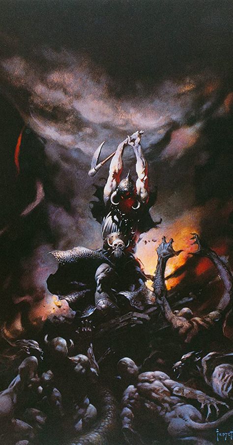 Deathdealer Frank Frazetta, Conan The Barbarian Art Frank Frazetta, Frank Frazetta Tattoo, Frank Frazetta Conan, Big Ant, Scifi Fantasy Art, Frank Frazetta, Conan The Barbarian, Pulp Art