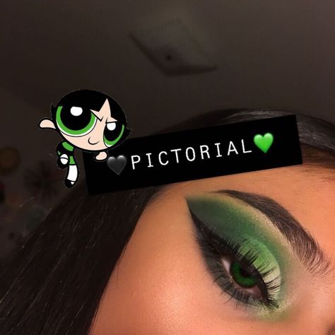 🎸❗️Magggie❗️🎸 on Instagram: “💚BUTTERCUP🖤 • • Had a lot of fun making this look and @gabrielle.beautyy did buttercup for our collab make sure to go check it out ! Please…” Buttercup Makeup, 80s Eye Makeup, Makeup Ideas Simple, Glam Rock Makeup, Rock Makeup, Black Wedding Hairstyles, Makeup 2017, Glitter Face, Make Up Ideas