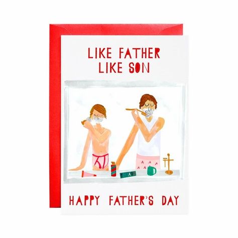 These father’s day cards are a great way to show some love to a father in your life this father’s day. With a selection of funny cards, unique cards, and meaningful cards, there is sure to be a card for every dad this season. #fathersday #fathersdaycard #funnyfathersdaycards #fathersdayideas #greetingcards #greetingcardideas Fathers Day Illustration, Father's Day Greetings, Father's Day Greeting Cards, Fathers Day Quotes, Cover Paper, Notecard Set, Father's Day Card, Card Illustration, Shaving Cream