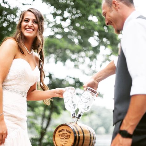 Whiskey barrel unity ceremony. Photo courtesy of Casey Blair Photography. Whiskey Barrel Unity Ceremony, Whiskey Unity Ceremony, Ceremony Unity Ideas, Wedding Ceremony Unity Ideas, Unity Ceremony Ideas, Ideas For Wedding Ceremony, Unity Ideas, Wedding Ceremony Unity, Unity Ceremony