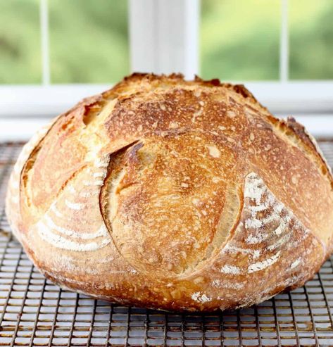 Sourdough Bread Recipe Cold Proof, King Aurther Sourdough Bread, Sourdough Bread Cold Ferment, Refrigerator Sourdough Bread, Sourdough Bread Overnight Rise, Cold Proof Sourdough Recipe, Sourdough Cold Fermentation, Unfed Sourdough Bread, Cold Sourdough Discard Recipes