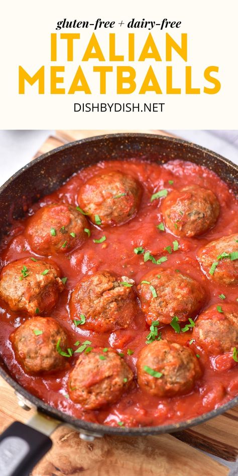 Gluten Free Spaghetti And Meatballs, Gf Meatballs, Homemade Italian Meatballs, Italian Style Meatballs, Savory Meatballs, Meatless Meatballs, Gluten Free Meatballs, Gluten Free Italian, Gluten Free Spaghetti