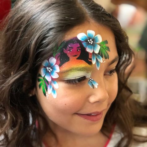 Emerald Face Painting on Instagram: “Moana! #moana #facepaint #facepainting #facepainter #shareyourfacepaint #facepaintshare #featuremyfacepaint #facepainters…” Moana Face Paint, Disney Face Painting, Moana Theme, Moana 2, Face Painting Stencils, Painting Cartoon, Painting Stencils, Moana Party, Kids Face Paint