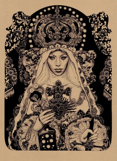 Aaliyah by Vania Zouravliov Vania Zouravliov, Baba Jaga, Art Noir, Powerful Art, Dark Gothic, Art Et Illustration, Mystical Art, Art And Illustration, Dark Souls