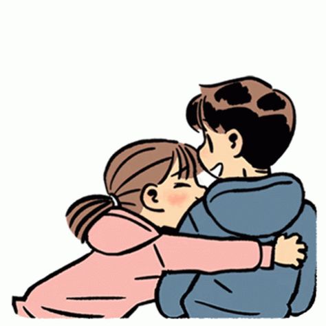 Hug Couple GIF - Hug Couple Love - Discover & Share GIFs Love Hug Gif, Hugs Gifs Cute, Hugs Couple Cute Gif, Good Morning Hugs And Kisses Gif, Cute Hugs Couple, Love Animation Gif, Hug Animation, Virtual Hug Gif, Hug Pics