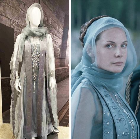 Dune Movie Costumes, Lady Jessica Dune Art, Lady Jessica Dune Aesthetic, Dune 2 Costumes, Dune Outfits Women, Lady Jessica Dune Costume, Dune Costume Design, Dune Halloween Costume, Dune Clothes