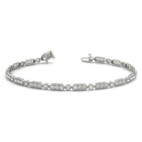 Round Diamond Bracelet, Filigree Bracelet, Bracelet Tennis, Diamond Tennis Bracelet, Tennis Bracelet Diamond, Best Diamond, Bezel Diamond, Tennis Bracelet, Round Cut Diamond