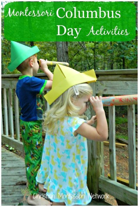 Columbus Day Crafts For Kids, Christopher Columbus Craft, Columbus Day Activities, Christopher Columbus Activities, Prek Homeschool, Happy Columbus Day, Kinesthetic Learning, Preschool Crafts Fall, Montessori Ideas