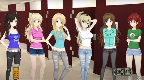 Nicole Class 09 Outfit, Class Of 09 Banner, Class Of 09 Outfits, 2000s Hipster, Toxic Yuri, Class 09, Haikyuu Tsukishima, Visual Novel, Pose Reference