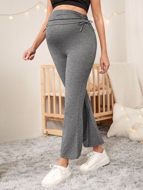 Pregnant Fashion, Maternity Trousers, Mommy Outfits, Waistband Pants, Fall Maternity, Maternity Pants, Maternity Clothing, Maternity Wear, Wide Waistband