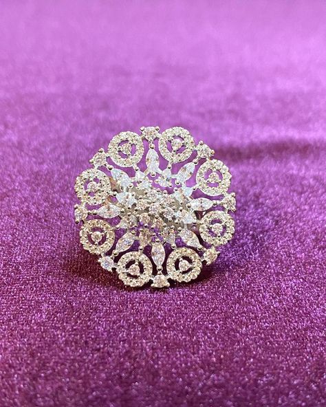 CZ American Diamond Ring. Free shipping across USA. Shop Now !! Website-www.jayashreetraditions.com #fashionjewellerysale #kundan #viraljewelry #bridaljewellery #americandiamondjewellery #americandiamondearrings #bridalmakeup #bridalinspiration #TempleCollection #NecklaceSets #nakshicollection #asianbridalmakeup #goldalikenecklace #weddingjewelry #bridaljewelry #imitationjewelry #jayashreetraditions #bayareawedding #bridalcouture#wedmegood #sanjoseindianwedding #bayareaindianwedding #czjewel... American Diamond Ring, Asian Bridal Makeup, American Diamond Jewellery, Bridal Choker, Bay Area Wedding, American Diamond, Bridal Inspiration, Bridal Couture, Bridal Sets