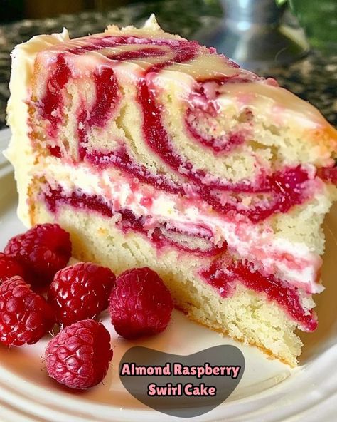 Recipes by Clare Raspberry Swirl Cake, Swirl Cake, Raspberry Almond, Mediterranean Kitchen, Cookie Pie, Worlds Best, Fancy Cakes, Cake Ingredients, Tasty Recipes