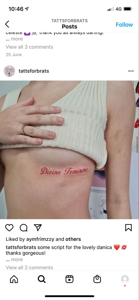 Divine Feminine Rib Tattoo, Divine Feminine Tattoo, Angel Tattoo Designs, Angel Tattoo, Rib Tattoo, Feminine Tattoos, Divine Feminine, Infinity Tattoo, Tattoos And Piercings